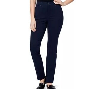 Gloria Vanderbilt Amanda Slimming Jeans Navy Midnight Affair 8 Short NWT